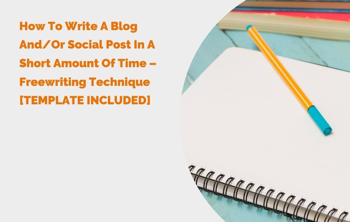 Comment écrire un blog et/ou un article social en peu de temps technique d'écriture libre header 1