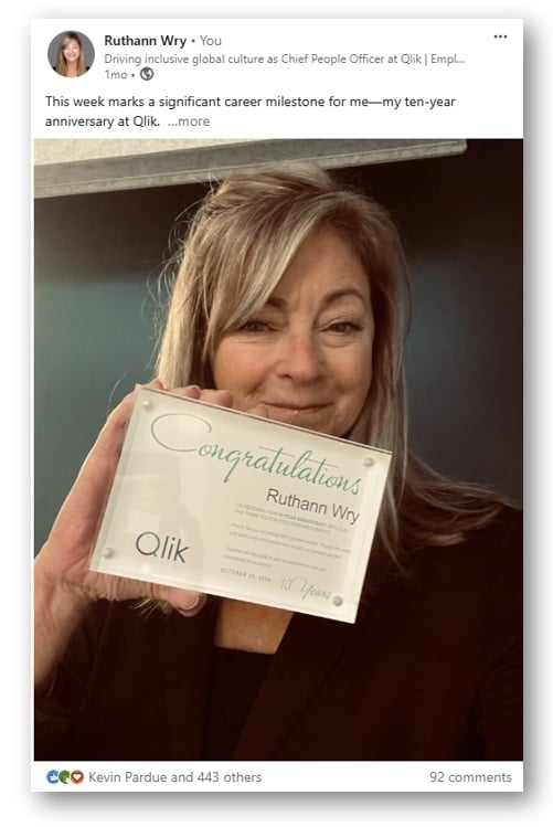 Ruthann Wry LinkedIn Post