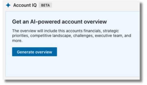 Sales Nav Account IQ AI