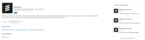 Why Sellers And Marketers Will Love LinkedIn Sales Navigator’s New Account Overview For Their Account-Based Activities image 4