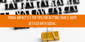 Tribal Impacts 5 top tips for getting your CSuite settled with social